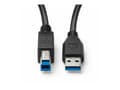 Miniatyrbilde 4 av 5: MicroConnect - USB-kabel - USB Type B (hann) til USB-type A (hann) - USB 3.0 - 50 cm - svart