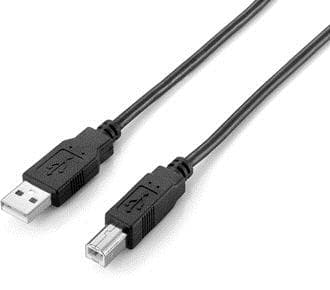 Equip 128862, 5 m, USB A, USB B, USB 2.0, Hankjønn/hankjønn, Sort