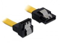 Delock Cable SATA - SATA-kabel - Serial ATA 150/300/600 - SATA (hona) till SATA (hona) - 20 cm - nedåtvinklad kontakt, sprintlåsning, rak kontakt - g