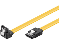 MicroConnect SATA III - SATA-kabel - Serial ATA 150/300/600 - SATA (hunn) til SATA (hunn) - 50 cm - 90°-kontakt, låst