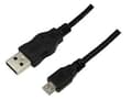 Miniatyrbild 3 av 5: LogiLink 0.60m USB A-USB Micro B, 0,60 m, USB A, Micro-USB B, USB 2.0, Hane/Hane, Svart