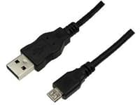 LogiLink 0.60m USB A-USB Micro B, 0,60 m, USB A, Micro-USB B, USB 2.0, Hane/Hane, Svart