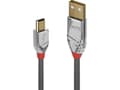 Miniatyrbild 4 av 5: Lindy 36632, 2 m, USB A, Mini-USB B, USB 2.0, 0,48 Gbit/s, Grå