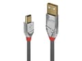 Miniatyrbild 1 av 5: Lindy 36632, 2 m, USB A, Mini-USB B, USB 2.0, 0,48 Gbit/s, Grå