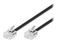 Miniatyrbild 3 av 5: MicroConnect Modular - Telefonkabel - RJ-11 (hane) till RJ-11 (hane) - 2 m - svart