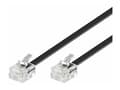 Miniatyrbild 4 av 5: MicroConnect Modular - Telefonkabel - RJ-11 (hane) till RJ-11 (hane) - 2 m - svart