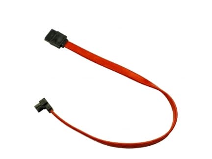 Inter-Tech - SATA-kabel - Serial ATA 150/300/600 - SATA til SATA - 50 cm - 90°-kontakt, låst