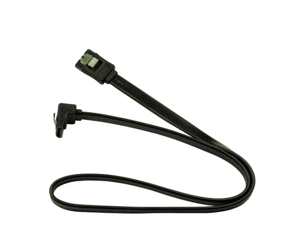 Inter-Tech - SATA-kabel - Serial ATA 150/300/600 - SATA til SATA - 50 cm - 90°-kontakt, låst