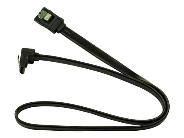 Inter-Tech - SATA-kabel - Serial ATA 150/300/600 - SATA til SATA - 50 cm - 90°-kontakt, låst