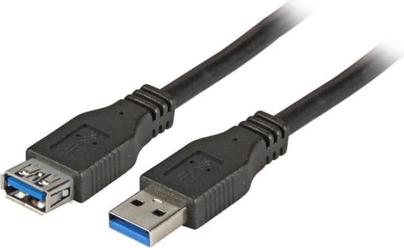 EFB Elektronik K5268SW.3, 3 m, USB A, USB A, USB 3.2 Gen 1 (3.1 Gen 1), 5 Gbit/s, Svart