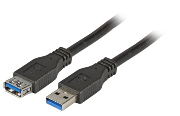 EFB Elektronik K5268SW.3, 3 m, USB A, USB A, USB 3.2 Gen 1 (3.1 Gen 1), 5 Gbit/s, Svart