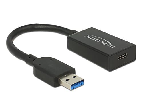 Delock Converter USB 3.1 Gen 2 Type-A male > USB Type-C - USB-adapter - USB-type A (hann) til 24 pin USB-C (hunn) - USB 3.1 Gen 2 - 15 cm - svart