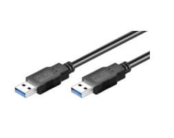 MicroConnect - USB-kabel - USB typ A (hane) till USB typ A (hane) - USB 3.0 - 5 m - svart