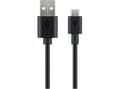 Miniatyrbild 5 av 5: Goobay USB micro-B 180, 1.8m, 1,8 m, Micro-USB B, USB A, Hane/Hane, Svart