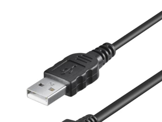 Goobay USB micro-B 180, 1.8m, 1,8 m, Micro-USB B, USB A, Hane/Hane, Svart