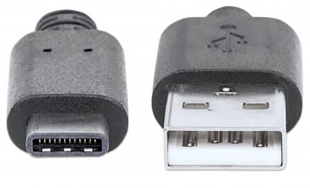 Manhattan 354981, 3 m, USB C, USB A, USB 3.2 Gen 1 (3.1 Gen 1), 5 Gbit/s, Sort