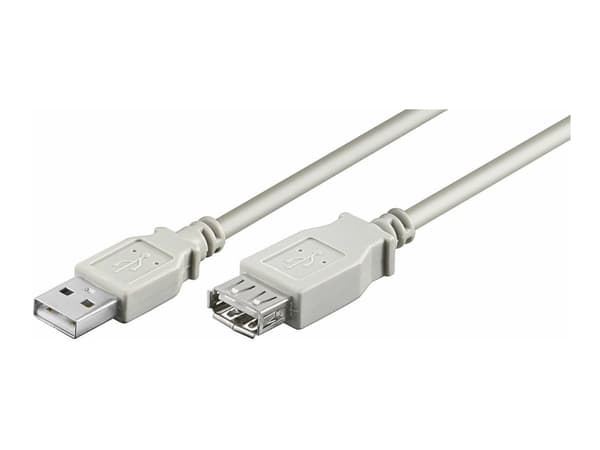 MicroConnect - USB forlængerkabel - USB (han) til USB (hun) - 10 cm