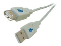 MicroConnect - USB forlængerkabel - USB (han) til USB (hun) - 10 cm