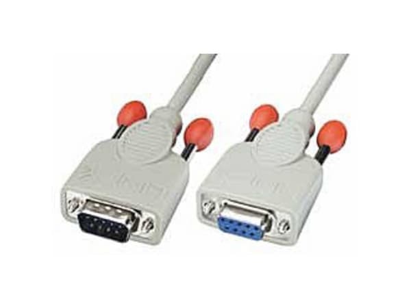 Lindy 0,5m RS232 Cable signalkablar Grå