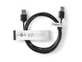 Pikkukuva 4 / 4: Nedis - USB-kaapeli - USB (uros) - USB (uros) - USB 2.0 - 2 m - musta