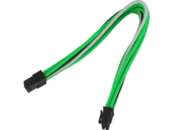 Nanoxia NX8PE3EGWS, 0,3 m, PCI-E (8-pin), PCI-E (8-pin), Hankjønn, Hunkjønn, Rett