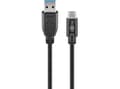 Miniatyrbild 5 av 5: Goobay 67999, 0,5 m, USB A, USB C, USB 3.2 Gen 1 (3.1 Gen 1), 5 Gbit/s, Svart