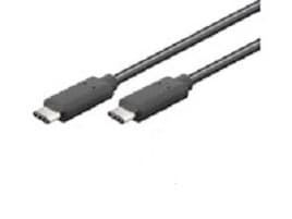 MicroConnect - USB-kabel - 24 pin USB-C (hane) till 24 pin USB-C (hane) - USB 3.1 Gen 2 - 50 cm - stöd för 4K - svart