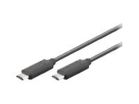 MicroConnect - USB-kabel - 24 pin USB-C (hane) till 24 pin USB-C (hane) - USB 3.1 Gen 2 - 50 cm - stöd för 4K - svart
