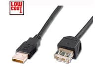 ASSMANN Basic - USB-forlengelseskabel - USB (hunn) til USB (hann) - USB 2.0 - 3 m - formstøpt - svart