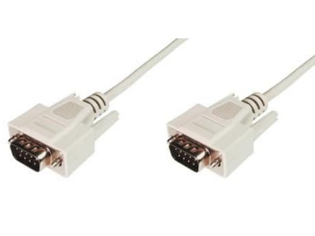 ASSMANN - Sarjakaapeli - DB-9 (uros) - DB-9 (uros) - 2 m - muotoiltu, sormiruuvit - beige