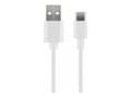Miniatyrbild 2 av 4: MicroConnect - USB-kabel - USB-C (hane) till USB (hane) - USB 2.0 - 3 A - 2 m - vit