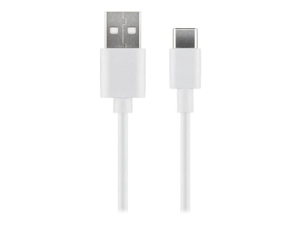 MicroConnect - USB-kabel - USB-C (hane) till USB (hane) - USB 2.0 - 3 A - 2 m - vit