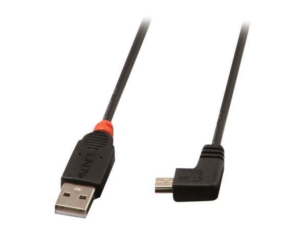 Lindy 31970 USB-kaapeli 0,5 m USB 2.0 USB A Mini-USB B Musta