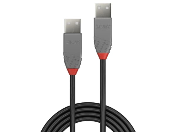 Lindy 36695, 5 m, USB A, USB A, USB 2.0, 0,48 Gbit/s, Svart