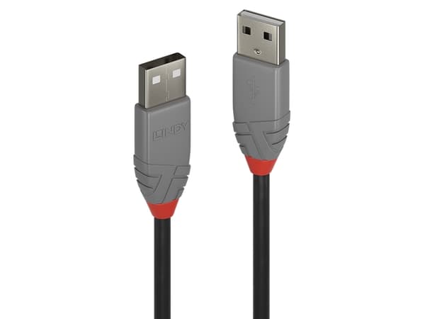 Lindy 36695, 5 m, USB A, USB A, USB 2.0, 0,48 Gbit/s, Svart