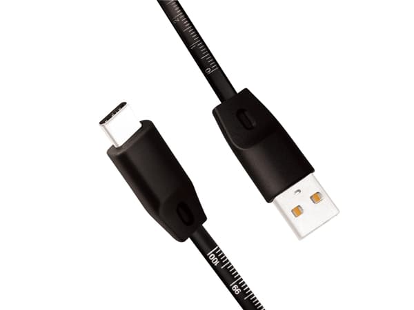 LogiLink CU0157, 1 m, USB A, USB C, USB 2.0, Svart