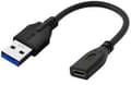 Miniatyrbild 3 av 5: MicroConnect - USB-adapter - USB typ A (hane) till 24 pin USB-C (hona) - USB 3.0 - 20 cm - svart