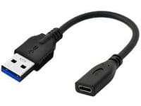 MicroConnect - USB-adapter - USB typ A (hane) till 24 pin USB-C (hona) - USB 3.0 - 20 cm - svart