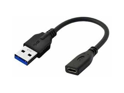 MicroConnect - USB-adapter - USB typ A (hane) till 24 pin USB-C (hona) - USB 3.0 - 20 cm - svart