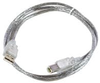MicroConnect USB 2.0 - USB-kabel - USB (hane) till USB typ B (hane) - 5 m - transparent