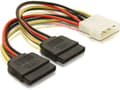 Miniatyrbild 3 av 5: Delock - Strömkabel - SATA-ström (hane) till 4 pin intern effekt (hane) - 10 cm - för Delock PCI Express Card