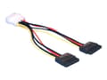 Miniatyrbild 2 av 5: Delock - Strömkabel - SATA-ström (hane) till 4 pin intern effekt (hane) - 10 cm - för Delock PCI Express Card