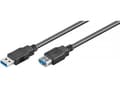 Miniatyrbild 3 av 4: Goobay 93999, 3 m, USB A, USB A, USB 3.2 Gen 1 (3.1 Gen 1), Hane/Hona, Svart