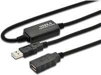 MicroConnect - USB-förlängningskabel - USB (hona) till USB (hane) - USB 2.0 - 5 m - aktiv