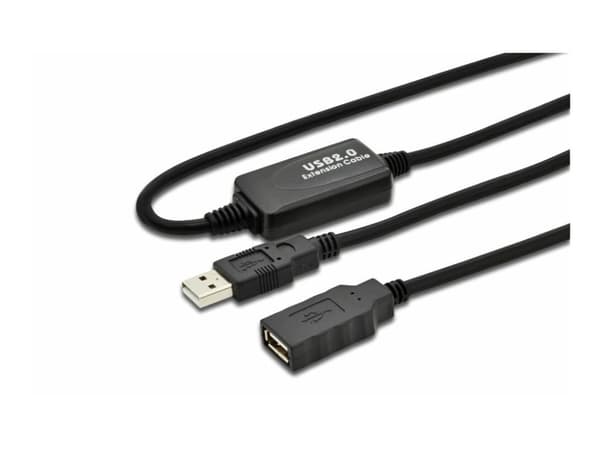 MicroConnect - USB-förlängningskabel - USB (hona) till USB (hane) - USB 2.0 - 5 m - aktiv