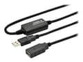 Miniatyrbild 1 av 5: MicroConnect - USB-förlängningskabel - USB (hona) till USB (hane) - USB 2.0 - 5 m - aktiv