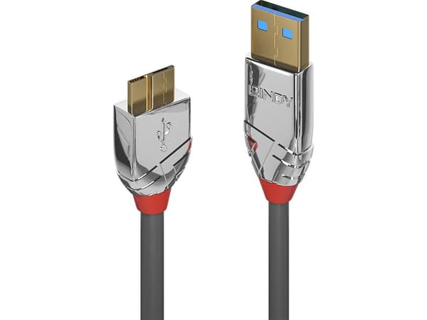 Lindy 36656, 0,5 m, USB A, Micro-USB B, USB 3.2 Gen 1 (3.1 Gen 1), 5 Gbit/s, Grå