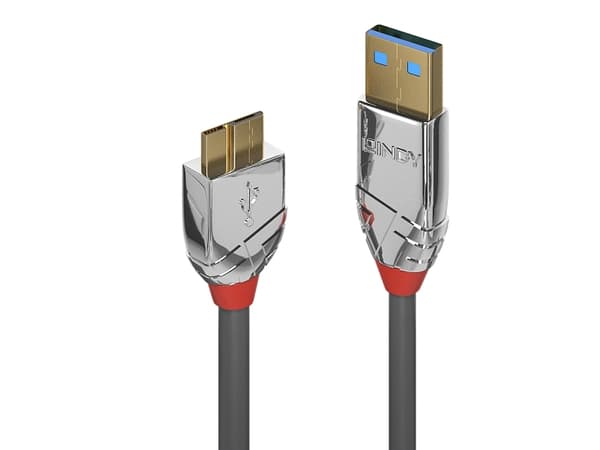 Lindy 36656, 0,5 m, USB A, Micro-USB B, USB 3.2 Gen 1 (3.1 Gen 1), 5 Gbit/s, Grå