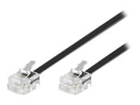 MicroConnect Modular - Telefonkabel - RJ-11 (hane) till RJ-11 (hane) - 15 m - platt