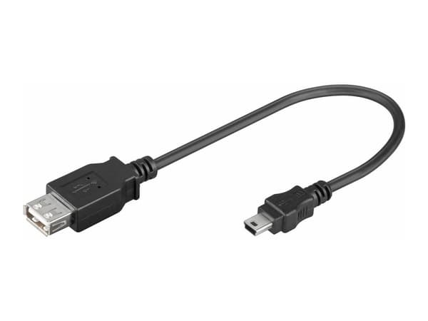 MicroConnect - USB-kabel - mini-USB type B (hann) til USB (hunn) - USB 2.0 - 20 cm
